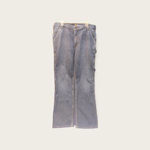 Mens Carhartt Carpenter denim jeans, size 38x34
